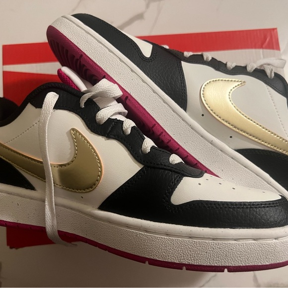 Nike Kids' Black, White, and Gray Sneakers - Picture 2 of 5